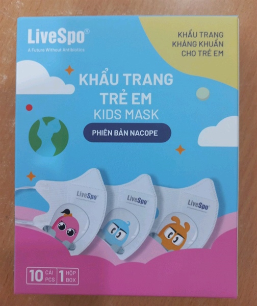 Khẩu trang trẻ em Kids Mask Hộp 10cái - Livespo (Hàng tặng không bán)(có HĐ VAT)