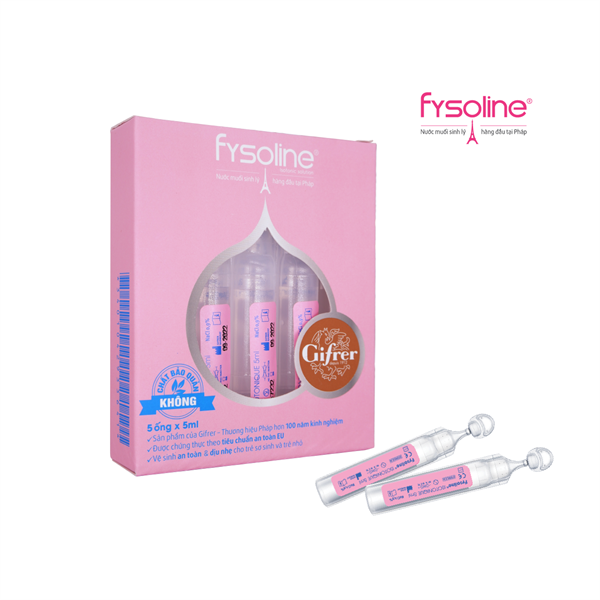 Fysoline Isotonic 5ml - vệ sinh mắt, mũi cho cả trẻ sơ sinh và người lớn (H*5ống) - Sohaco