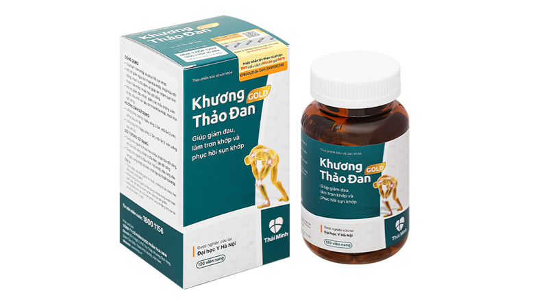 Khương thảo đan Gold (Lọ*120viên) (Giúp làm trơn khớp và phục hồi sụn khớp)- Thái Minh