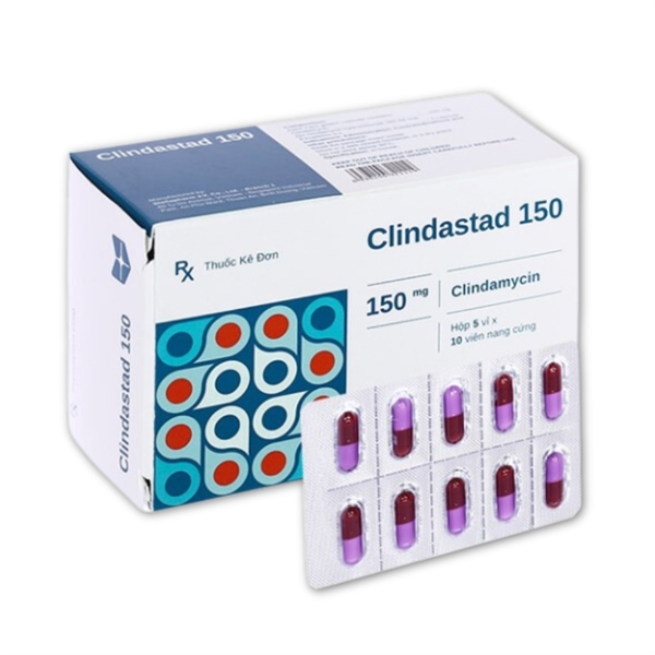 Clindamycin 150mg Stella kháng sinh điều trị nhiễm khuẩn (Hộp 10 vỉ x 10 viên)
