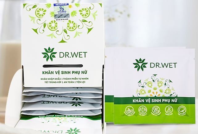 Khăn vệ sinh phụ nữ DR.WET (Hộp 5 gói) - Starmed