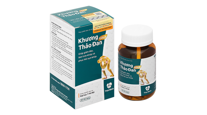 Khương thảo đan Gold (Giúp làm trơn khớp và phục hồi sụn khớp) (Lọ*30viên) - Thái Minh