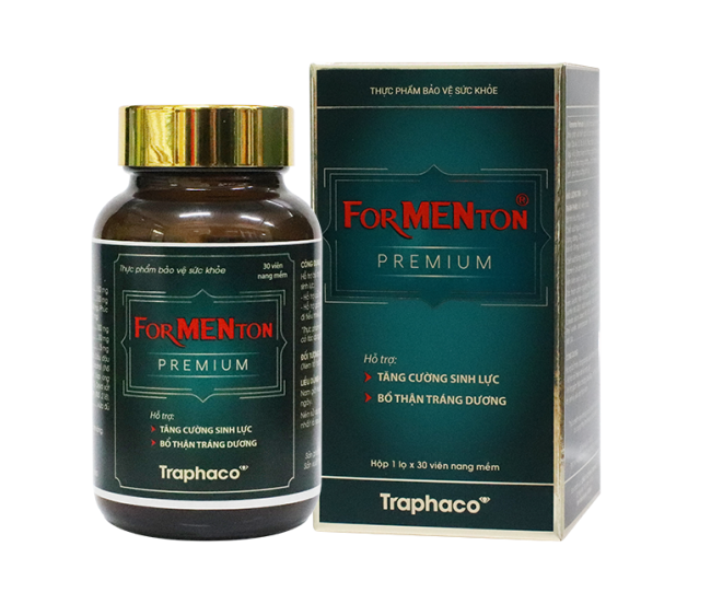 Formenton Premium (Hỗ trợ bổ thận, tráng dương) (Lọ 30 viên) - Traphaco