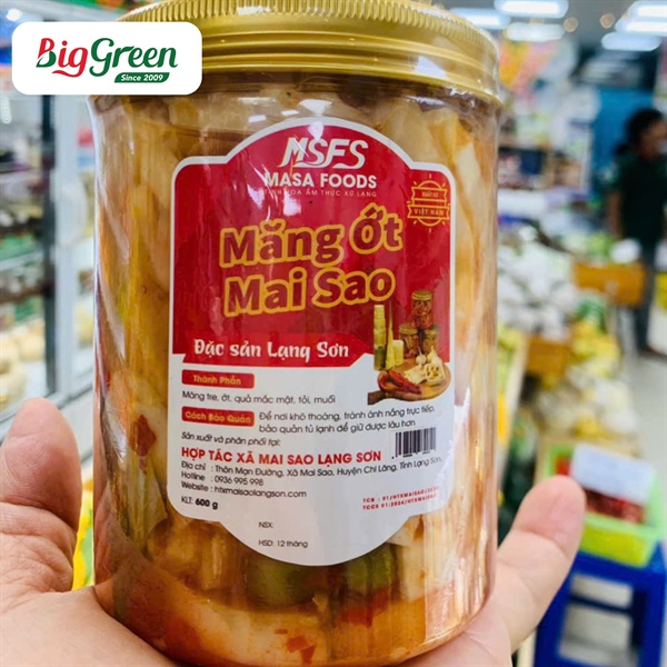 Măng Ớt Mai Sao 600G