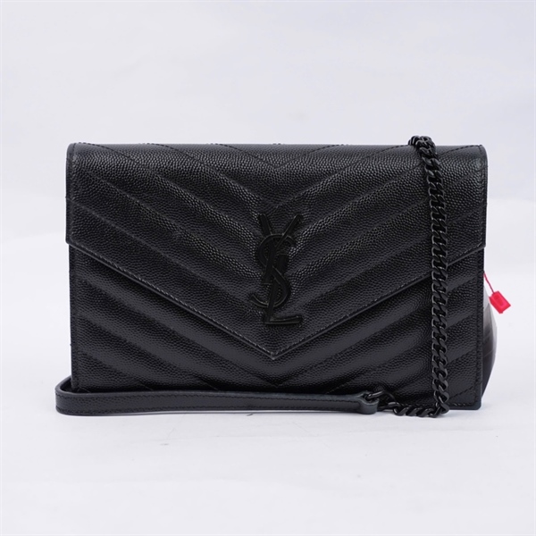 Túi YSL đeo chéo đen sz19 KG+