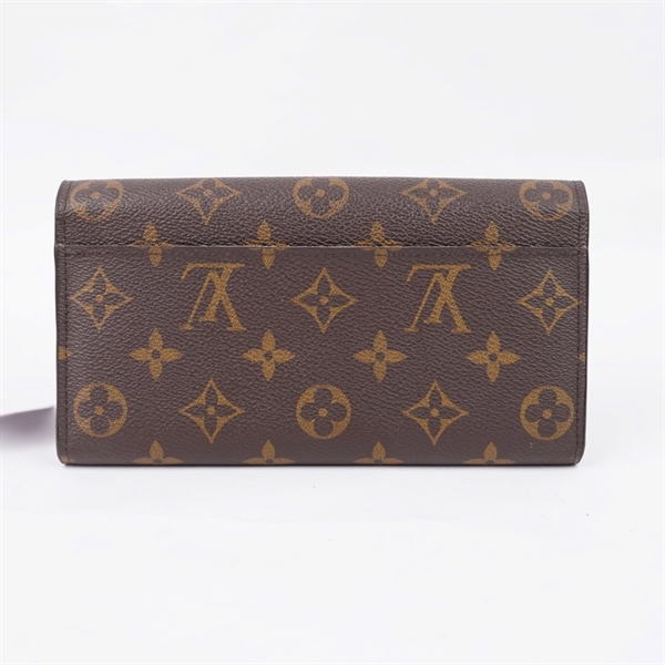 Ví LV hoa nâu nút vàng (LT) KG+