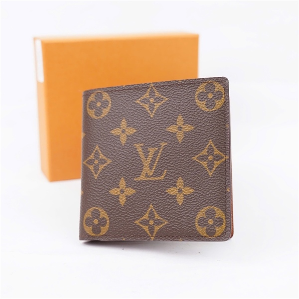 Ví LV hoa nâu gập 2 (CA0948) (LT) KG+