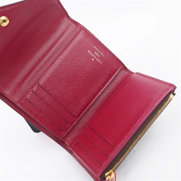 Ví LV hoa nâu nút tím (LA4230) (LT) KG+