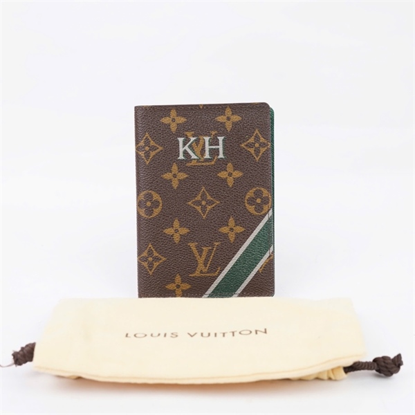 Ví LV hoa nâu gập 2 (SP1122) (LT) KG+