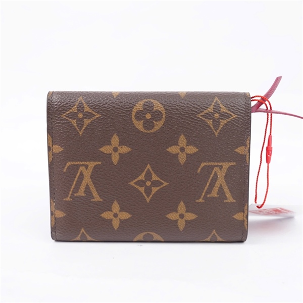 Ví LV hoa nâu nút tím (LA4230) (LT) KG+