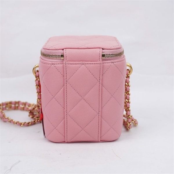 Túi Chanel Vanity hồng (L7CL8THJ) sz11 (MV) KG+