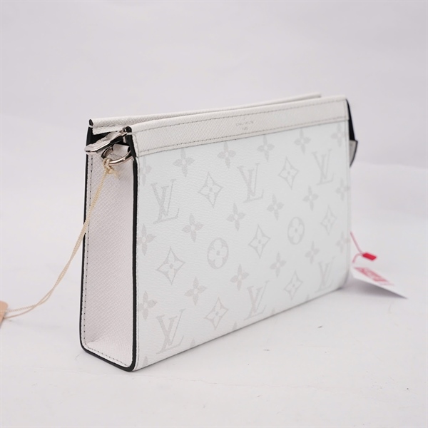 Túi LV Clutch hoa trắng kèm ví sz22 (MV) KG+