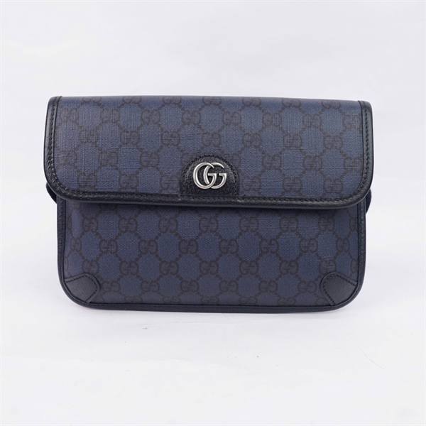 Túi GG Bumbag xanh đen (752597-525404) sz24 (MV) KG+