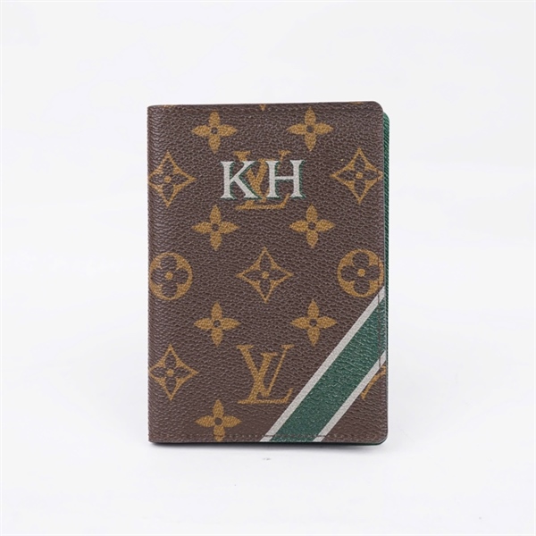 Ví LV hoa nâu gập 2 (SP1122) (LT) KG+