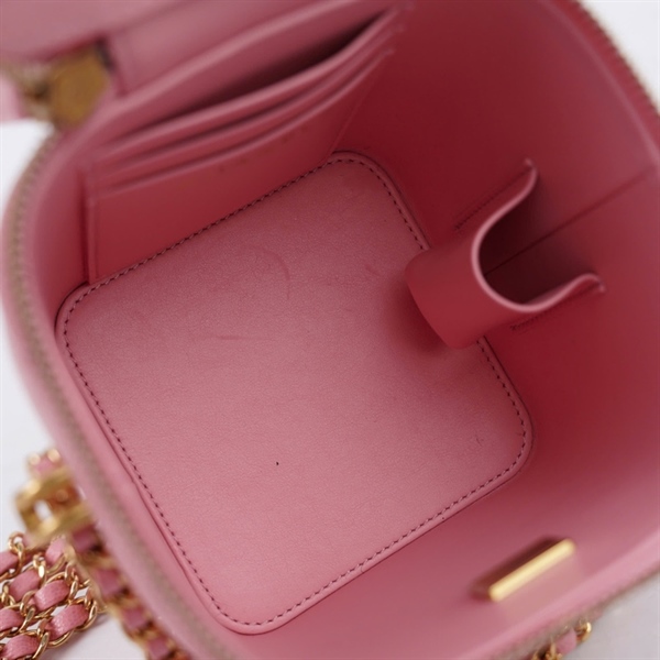 Túi Chanel Vanity hồng (L7CL8THJ) sz11 (MV) KG+