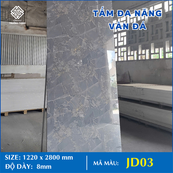 TẤM ĐA NĂNG - VÂN ĐÁ JD03 - 8MM - 2M8