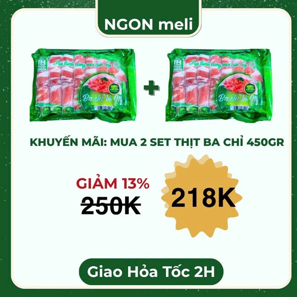 Combo ba chỉ bò mỹ