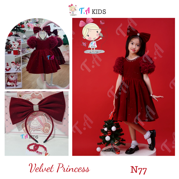 N77-Velvet-Công chúa đỏ nhung nhũ