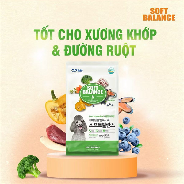 Hạt Mềm cho Chó Soft Balance Vị Vịt 1,2Kg