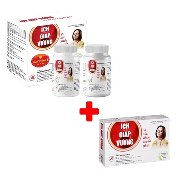 ích giáp vương (Hộp 2lọ x 90viên) (KM Hộp 3vỉ x 10 viên) - á Âu