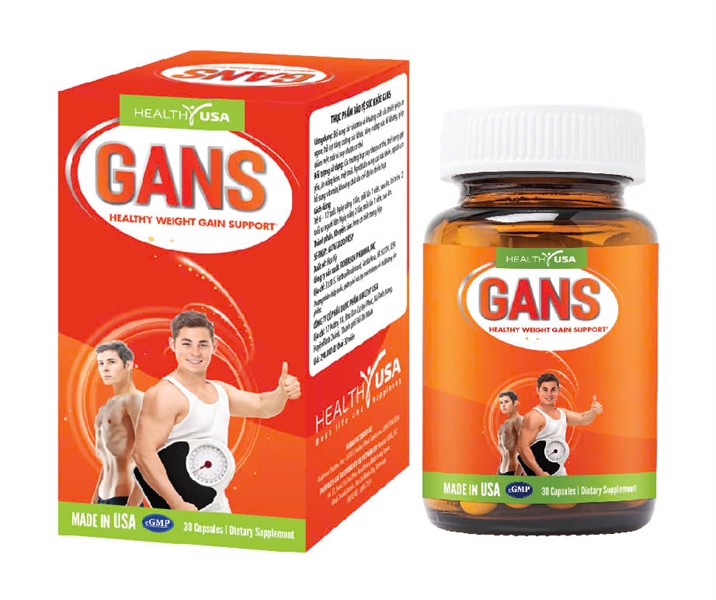 GANS (Bồi bổ tăng cân) (Lọ*30viên) - Healthy USA