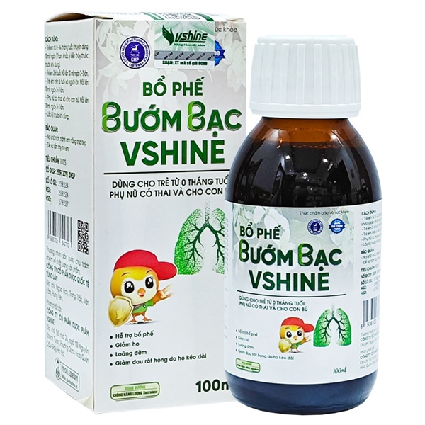 Bổ phế bướm bạc Vshine 100ml (Giảm ho, loãng đờm) - Tùng Lộc