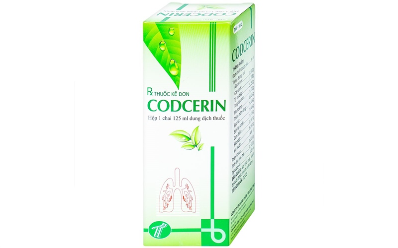 thuốc Codcerin thảo dược 125ml Trường Thọ Điều trị ho