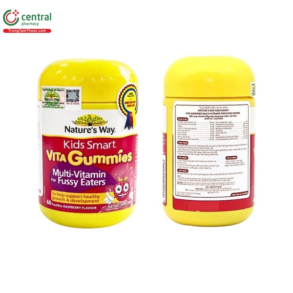 Kids smart Vita Gummies Fussy Eaters (Bổ sung VTM tổng hợp dạng kẹo mềm) (Lọ*60viên) - Australia