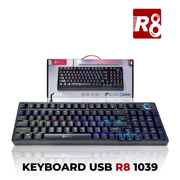 PHÍM CƠ R8 1039 BLACK