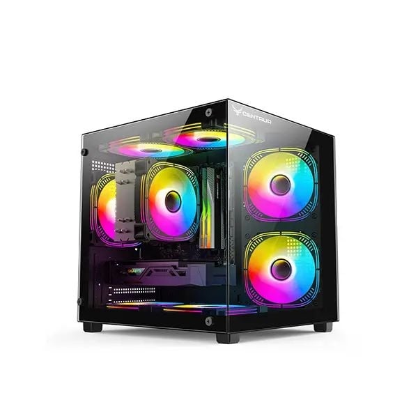 VỎ CASE CENTAUR HYPER GAMING - Đen | M-ATX, Chưa Kèm FAN