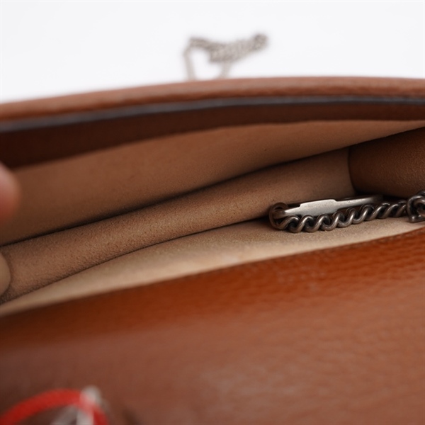 Túi GG Dionysus xanh bò viền nâu (476432-2067) sz16 (A-T) KG+