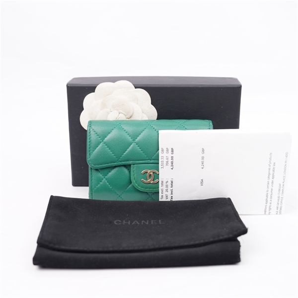 Ví Chanel xanh lá (HH2T337J) (A-T) KG+