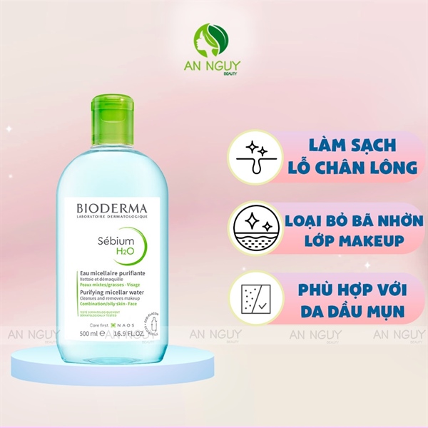 Nước tẩy Trang Bioderma sébium H2O 500ml