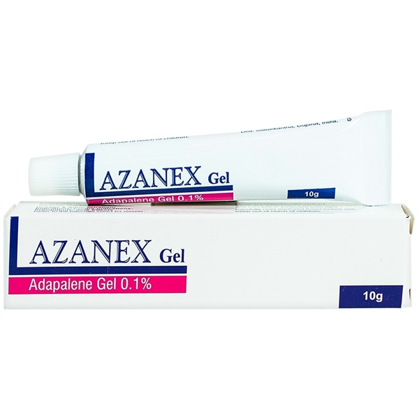 Azanex gel 10g (Adapalene gel 0,1%) (Trị mụn trứng cá) - India