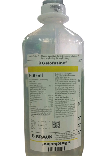 Gelofusine 500ml - B.Braun