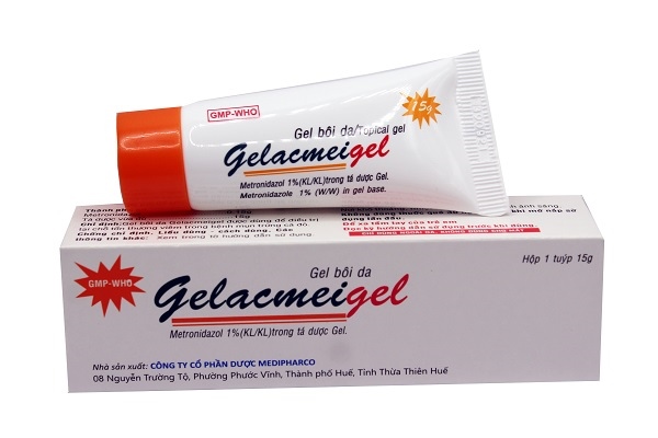 Gel bôi da Gelacmeigel 15g (Metronidazol) - Medipharco