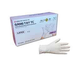 Găng tay TC cao su y tế Latex có bột (H*50đôi) - Thành Công