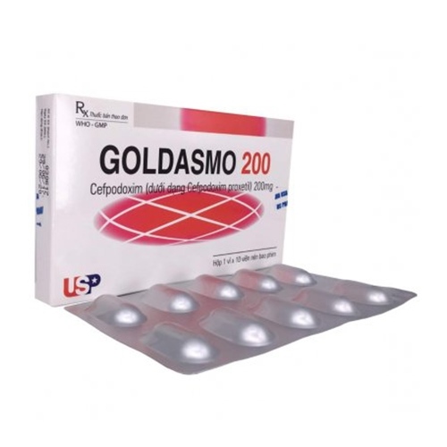 Goldasmo 200 (Cefpodoxime 200mg) (Hộp 10 viên) - USpharma