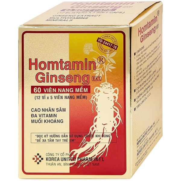 Homtamin ginseng (H*12vỉ*5viên) - Korea