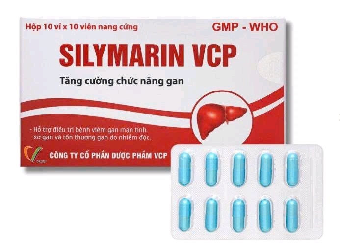 Viên uống Silymarin VCP – Hỗ trợ tăng cường chức năng gan (Hộp 10 vỉ x 10 viên) (Vỉ)