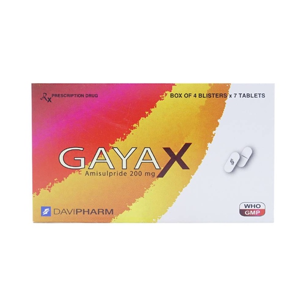 Gayax (Amisulprid 200mg) (H*4vỉ*7viên) - Davi pharm