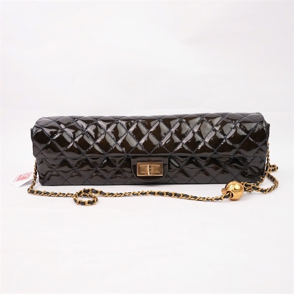 Túi Chanel xanh da bóng có lót form (12010497) sz34 (HN) KG+