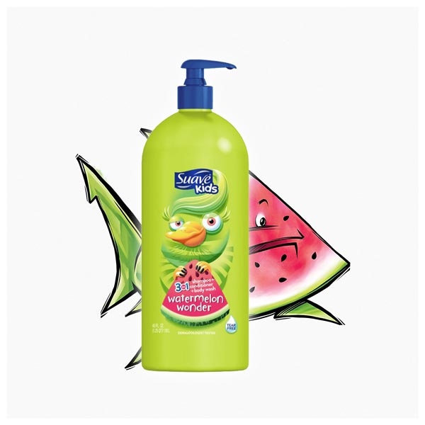 Tắm gội Suave Kids dưa hấu 1.18l