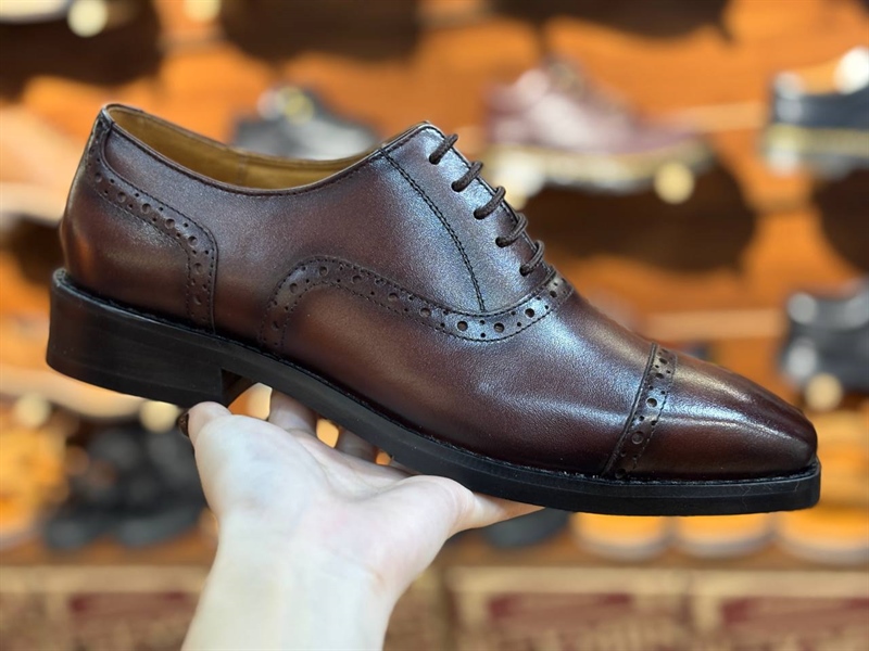 Giày Tây Santoni Oxford Semi Brogues PH 1
