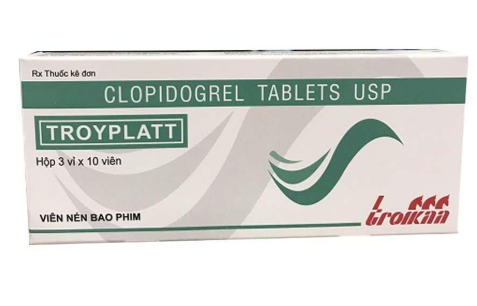 Troyplatt clopidogrel 75mg troikaa pharm (h/30v nén)
