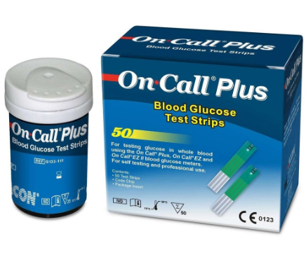 Que thử đường huyết Oncall plus (Hộp 2 lọ x 25 que) - Trung Quốc