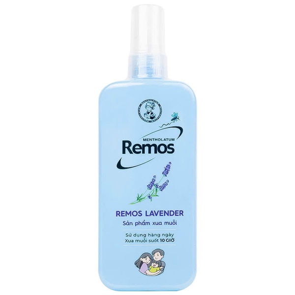 Xịt xua muỗi Remos lavender 150ml - Rohto VN