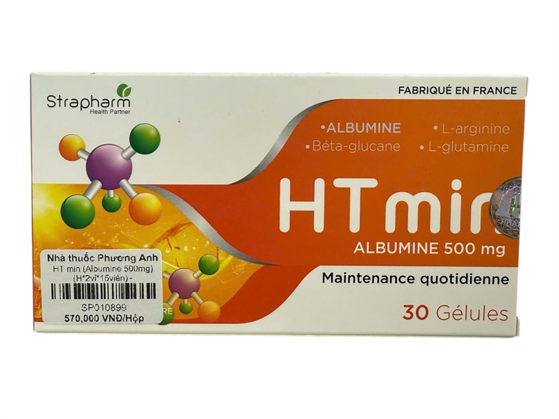 HT min (Albumine 500mg) (H*2vỉ*15viên) - Strapharm/France