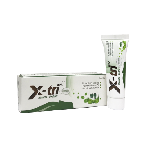 Kem bôi X - TRI 20g - Nam Hà (Trĩ, táo bón kéo dài, ngứa rát hậu môn...)