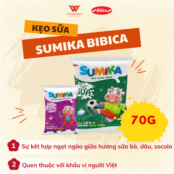 Kẹo Sữa Sumika Túi 70g*100